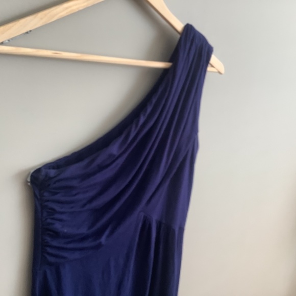 🦋3/$20 One Shoulder Midnight Blue Dress - Picture 9 of 12